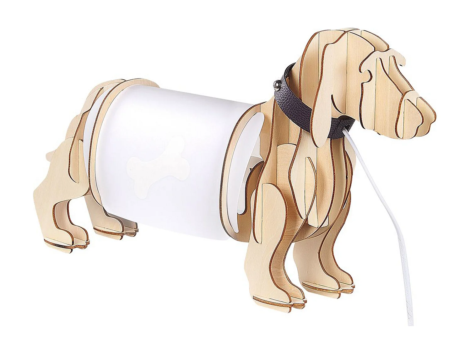 Lampe à poser Chien LOUBIERE Marron clair