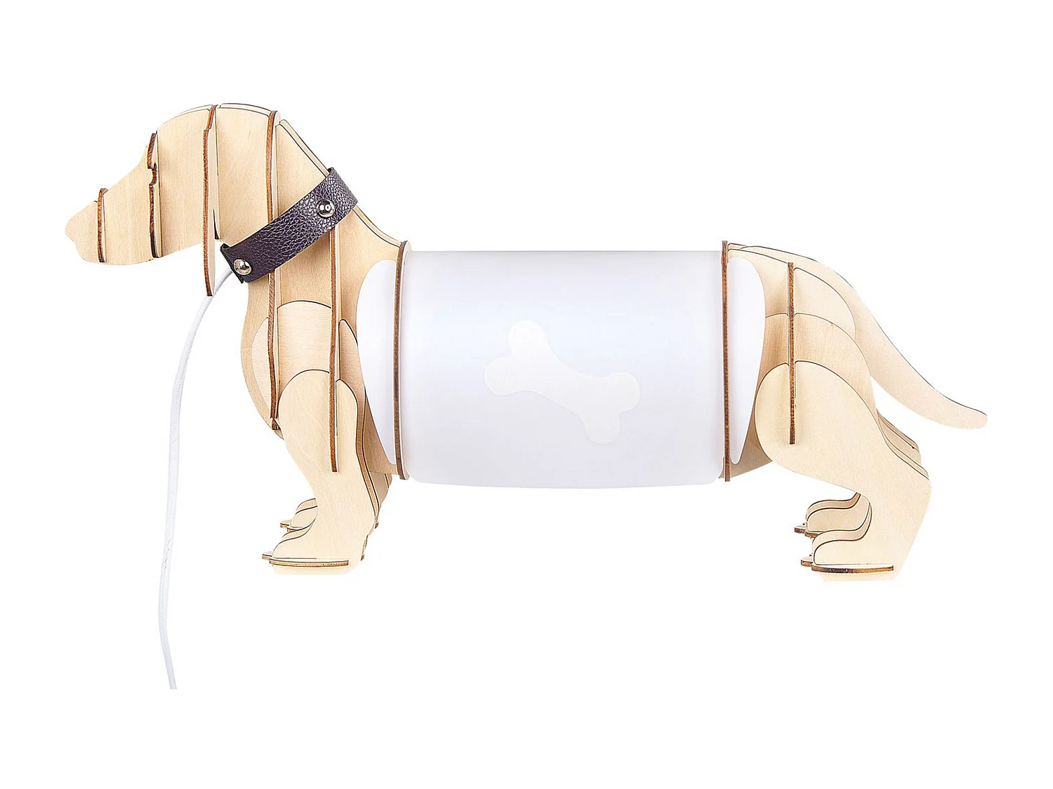 Lampe à poser Chien LOUBIERE Marron clair