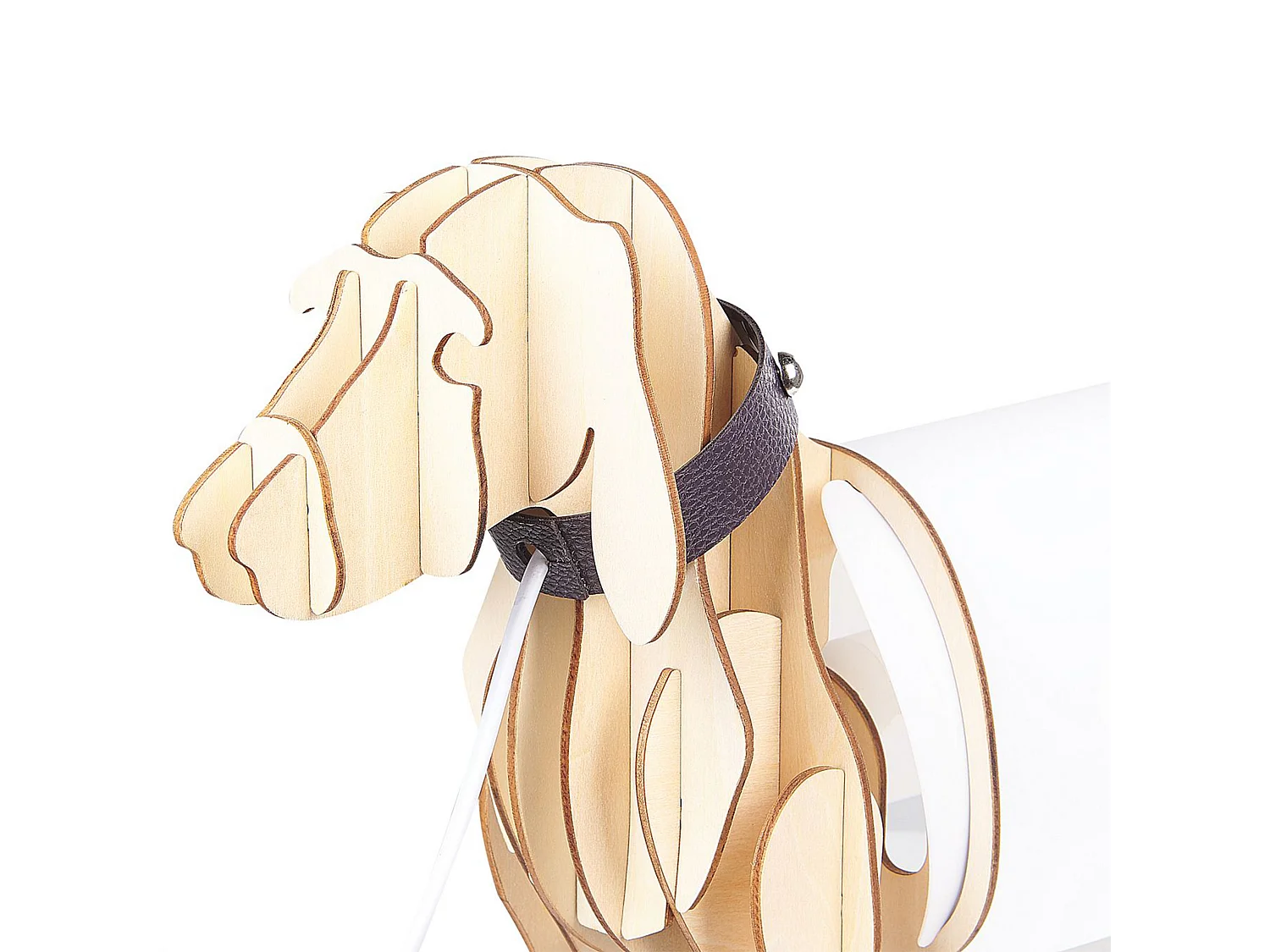 Lampe à poser Chien LOUBIERE Marron clair