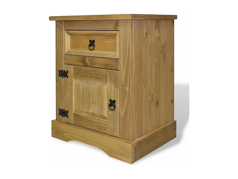 Comodino comodino cassettiera armadio mobili camera da letto comodino in pino messicano gamma corona 53 x 39 x 67 cm 1402113