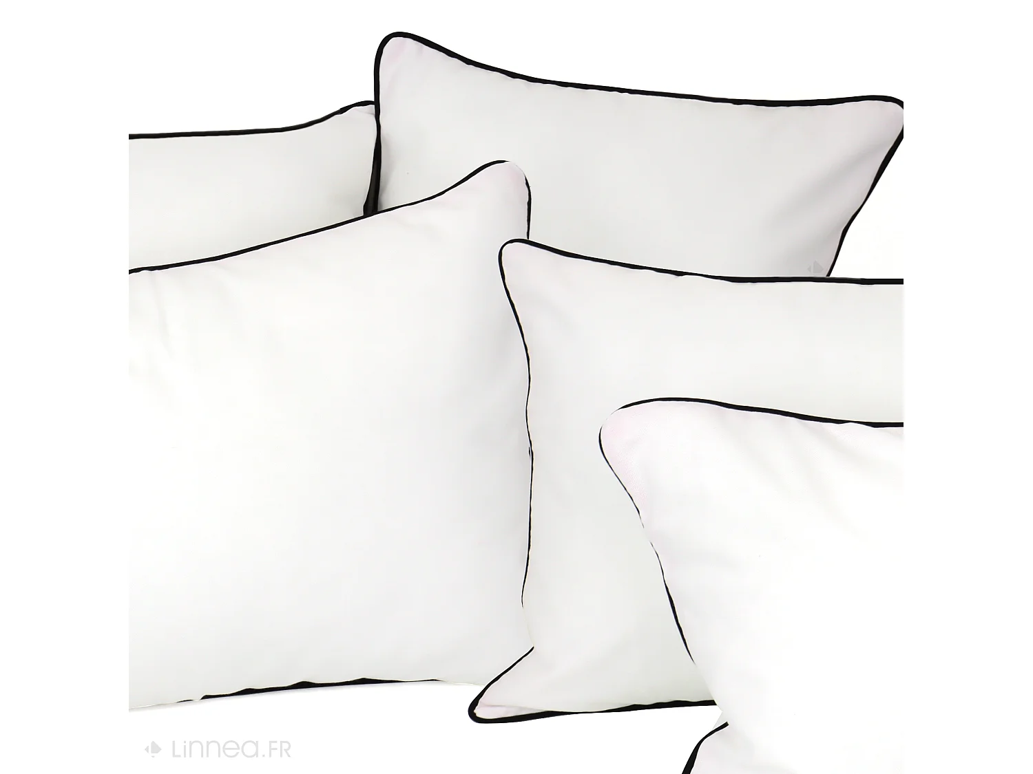 Housse de coussin 80x80 cm MONTSEGUR Blanc