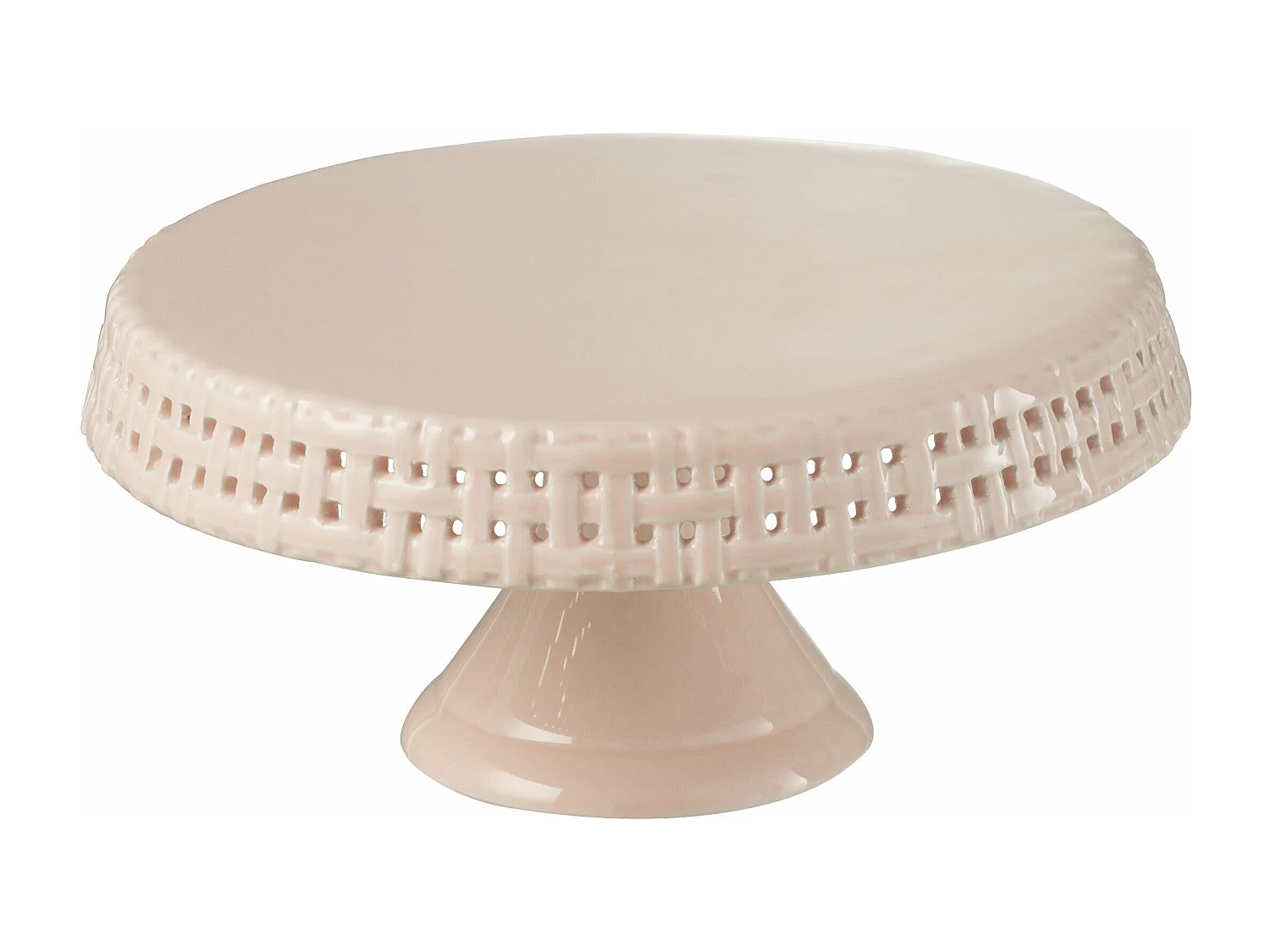 Plat à Tarte en Céramique "Vercer" 25cm Rose