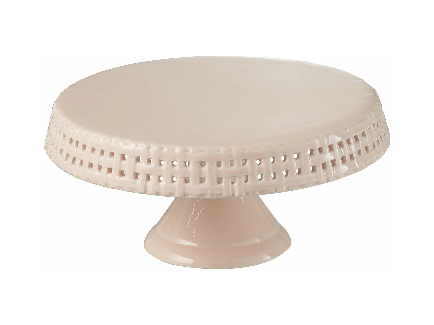 Plat à Tarte en Céramique "Vercer" 25cm Rose