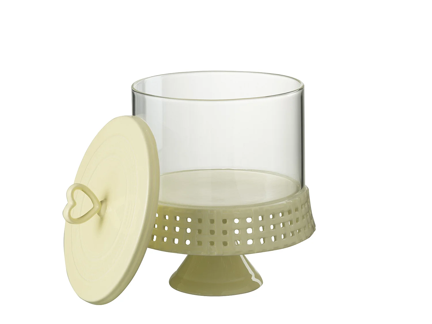 Plat à Gâteaux Rond Design "Vercer" 31cm Jaune