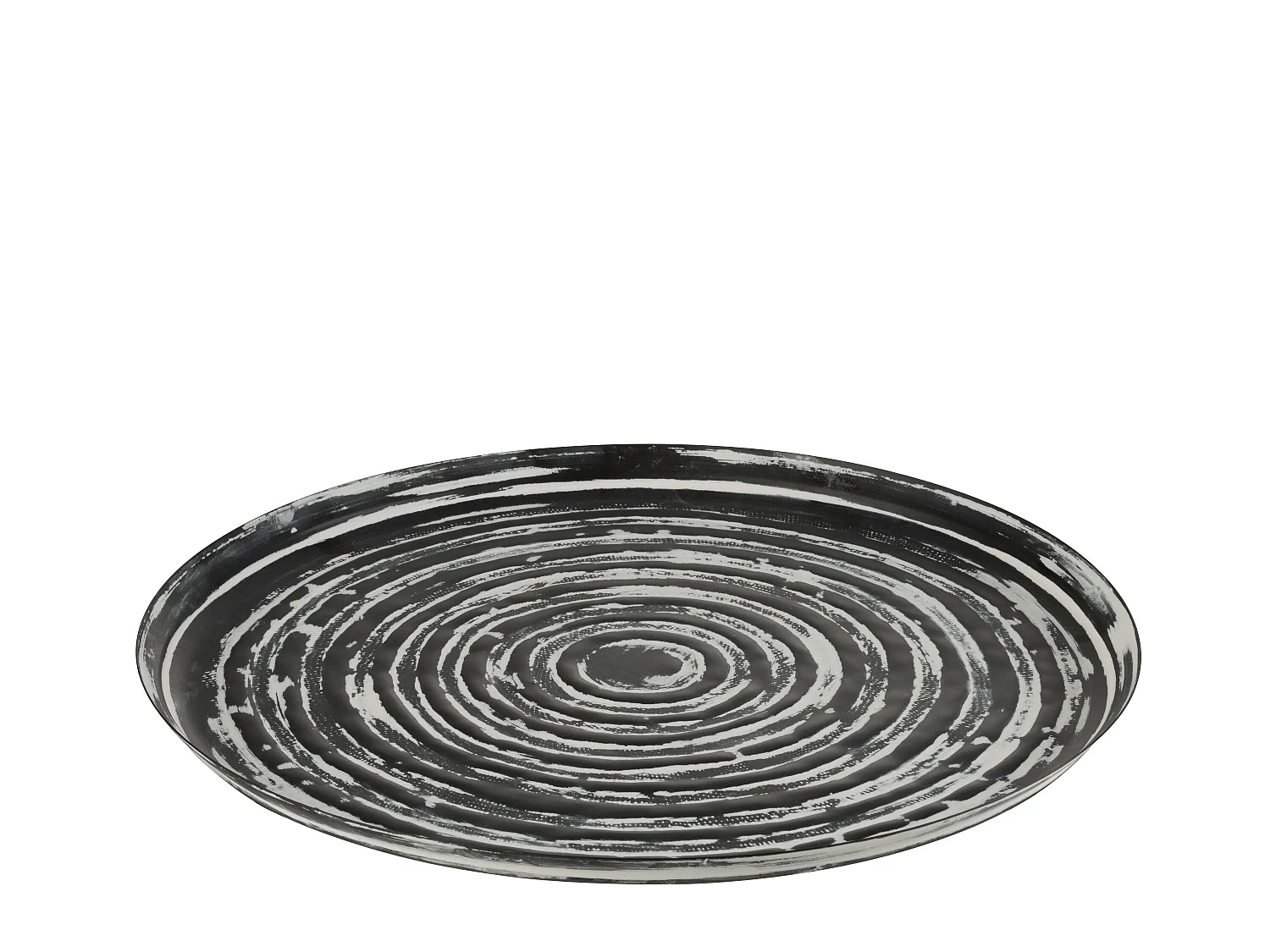 Plateau de Service en Métal "Lenzo" 51cm Noir