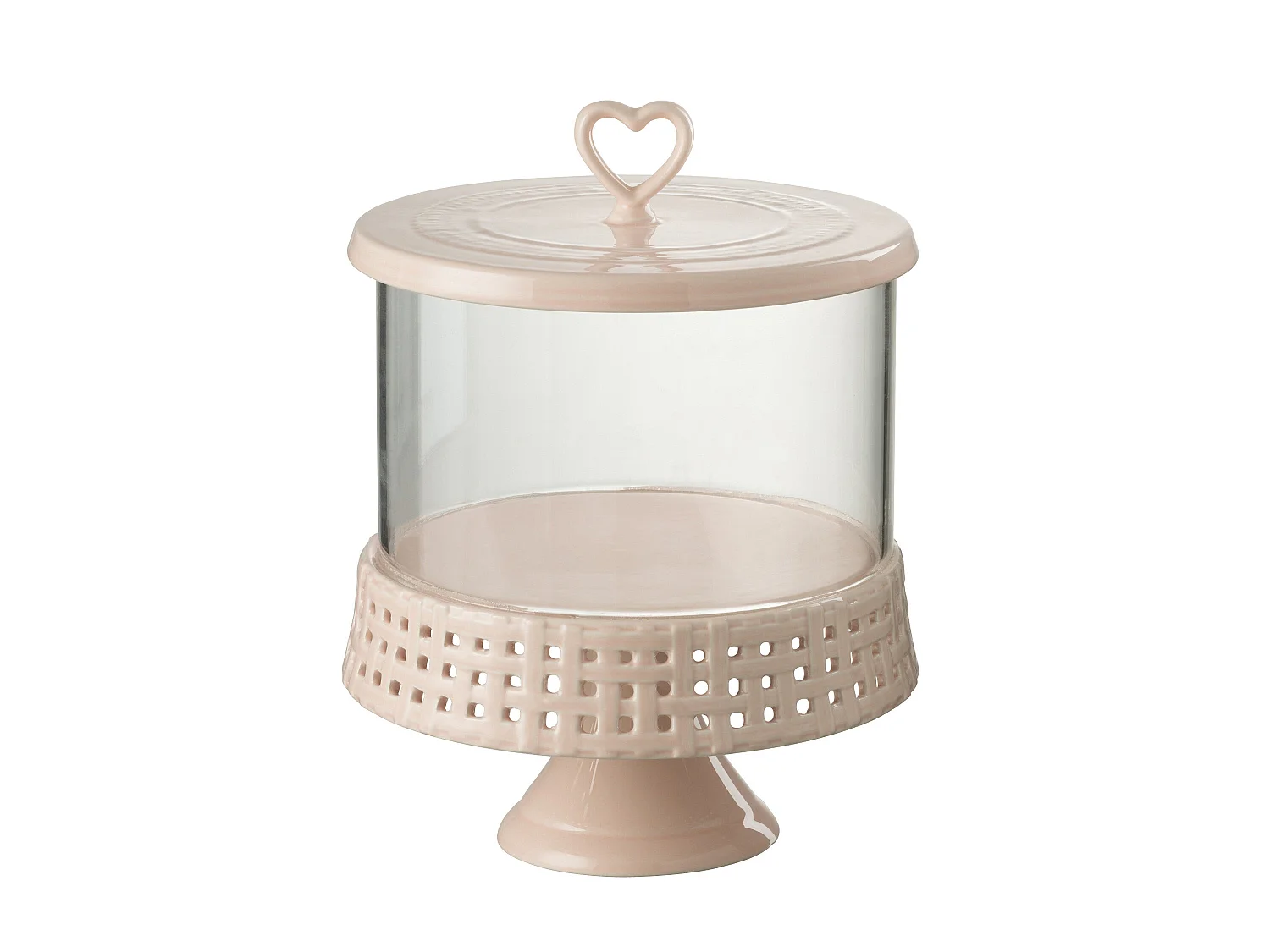 Plat à Gâteaux Rond Design "Vercer" 31cm Rose