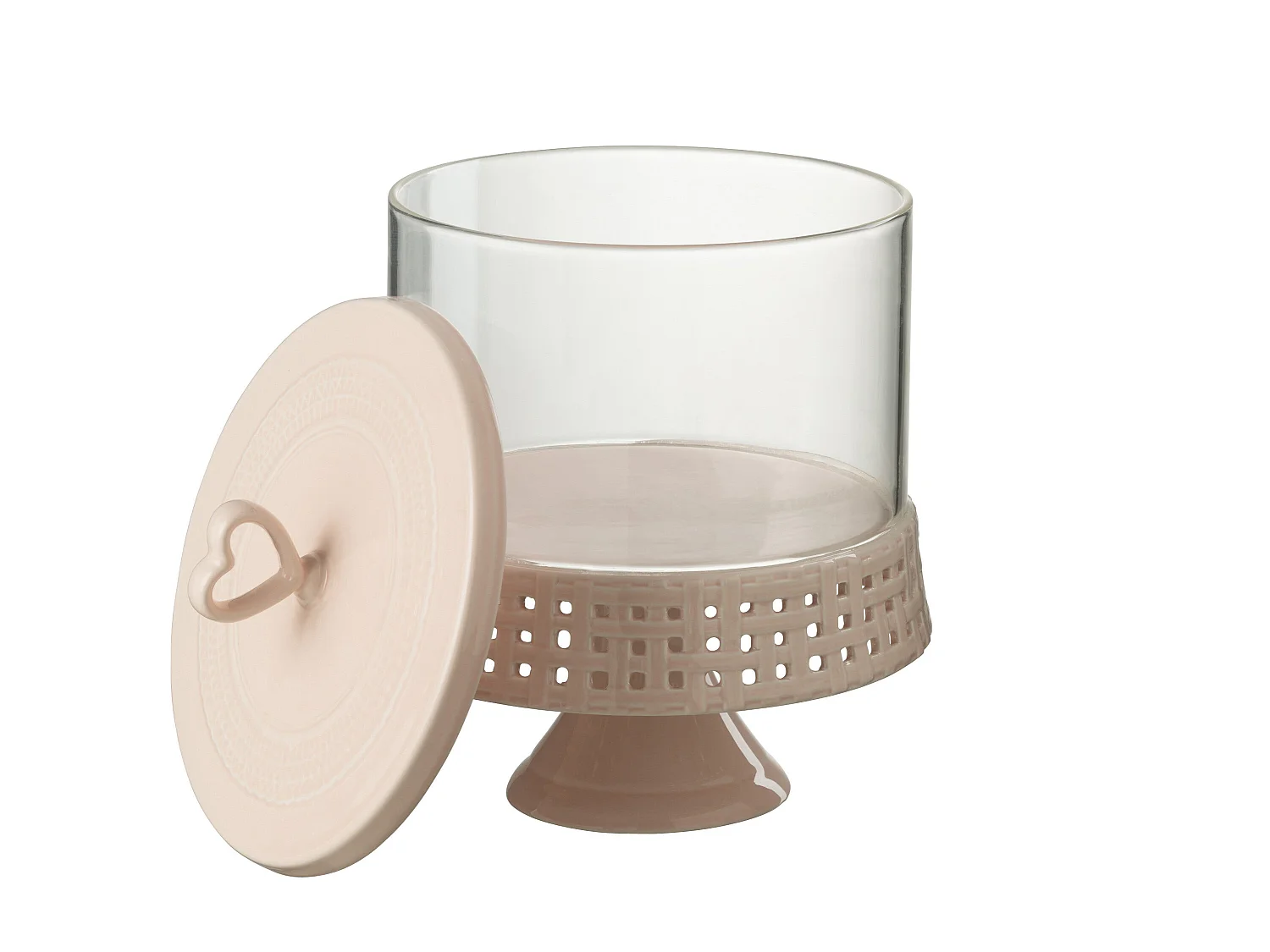 Plat à Gâteaux Rond Design "Vercer" 31cm Rose