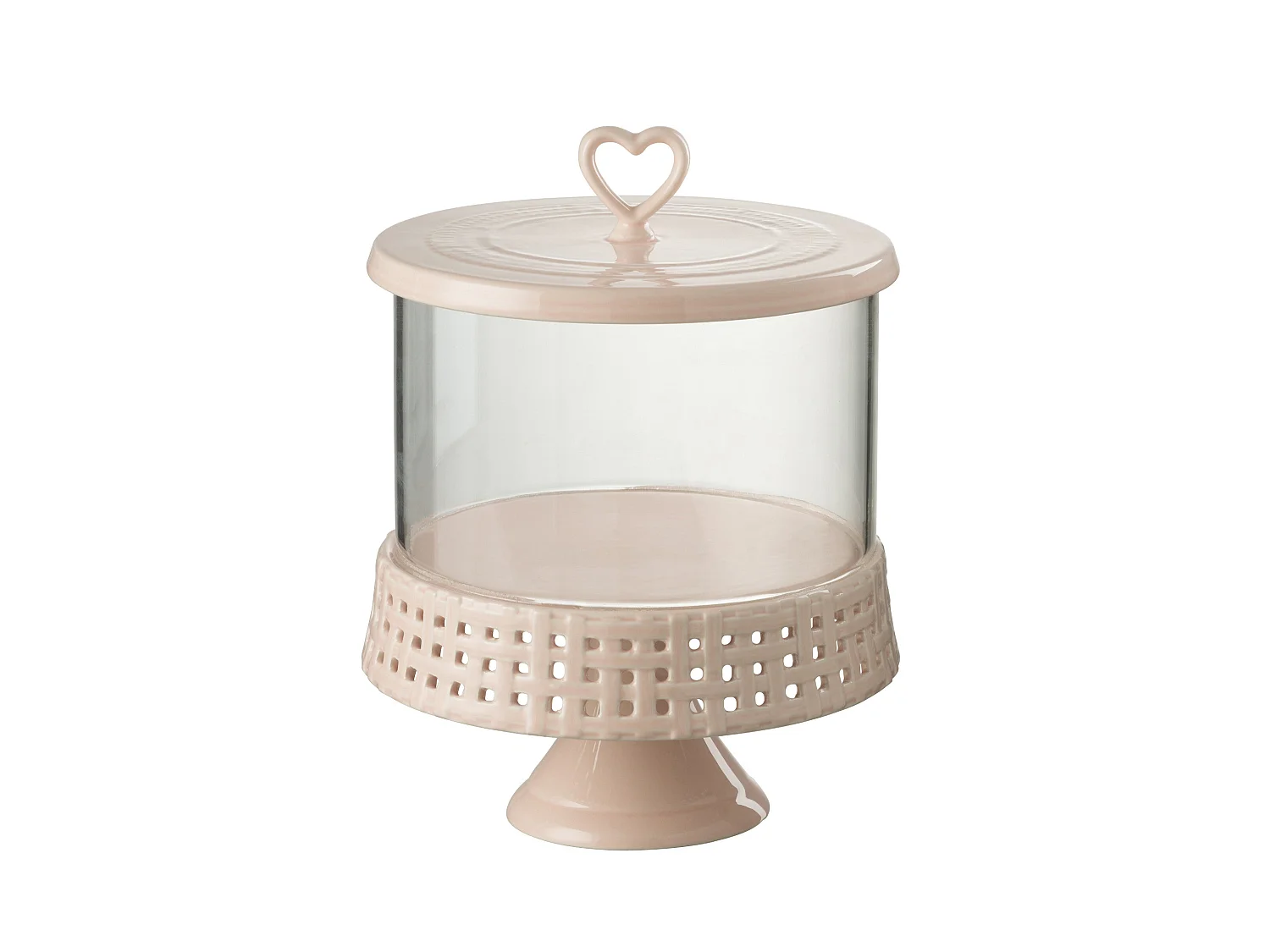 Plat à Gâteaux Rond Design "Vercer" 31cm Rose