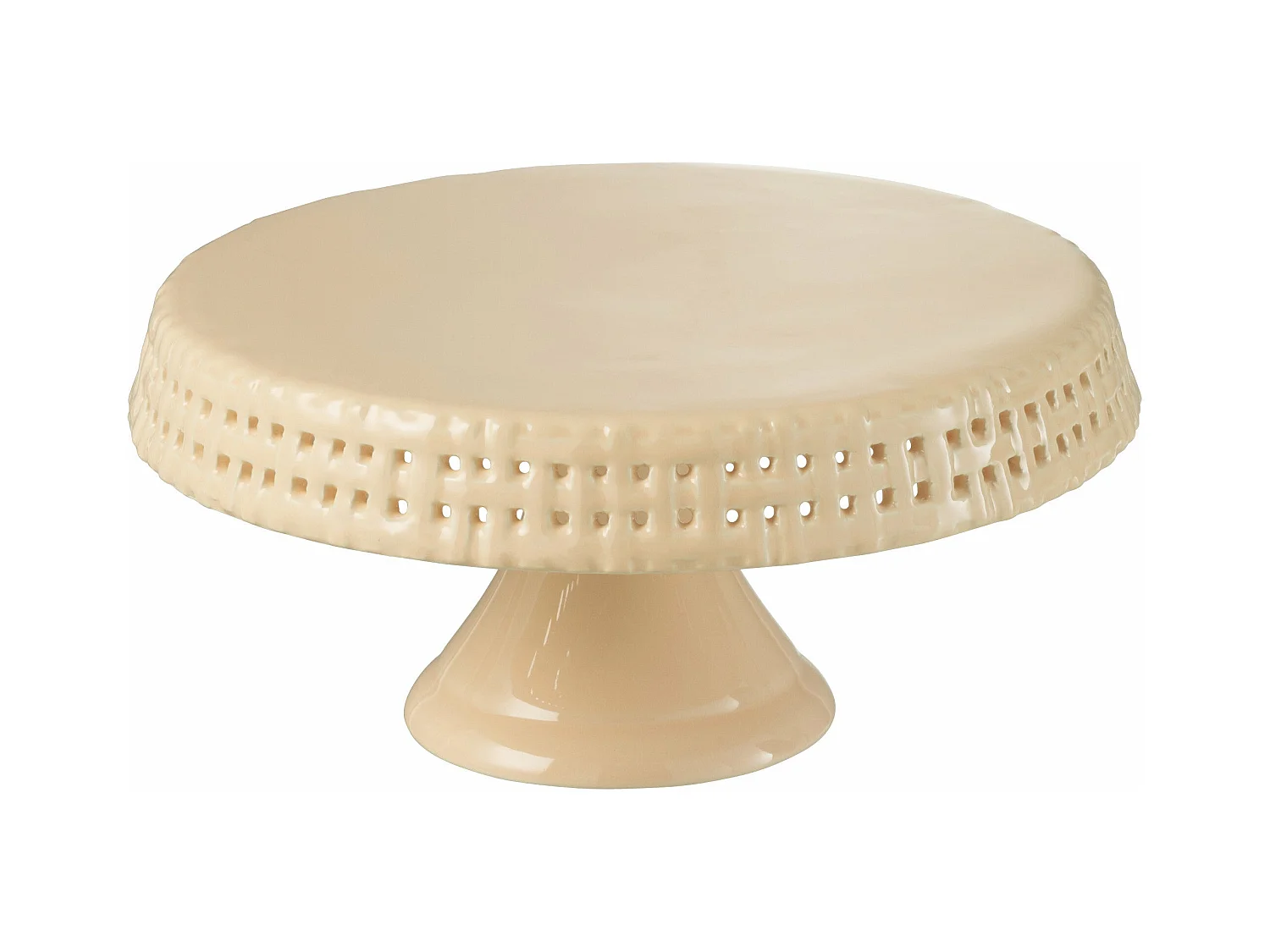 Plat à Tarte en Céramique "Vercer" 25cm Pêche