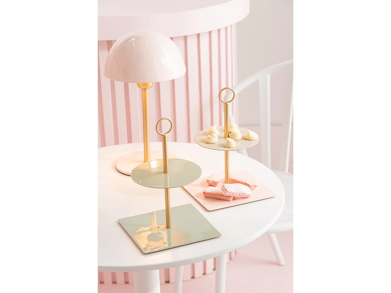 Plateau de Présentation 2 Niveaux "Médila" 26cm Vert