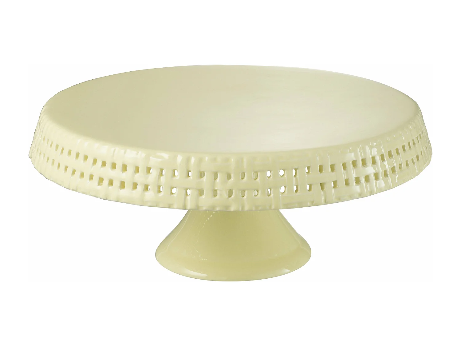 Plat à Tarte en Céramique "Vercer" 34cm Jaune