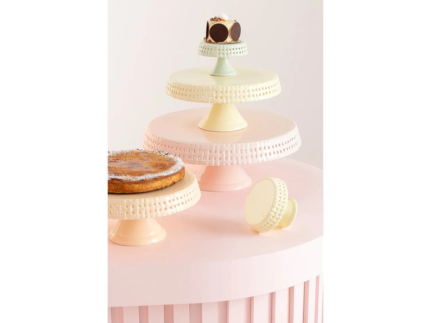 Plat à Tarte en Céramique "Vercer" 34cm Pêche