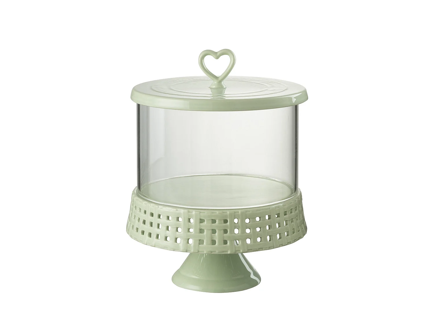 Plat à Gâteaux Rond Design "Vercer" 31cm Vert