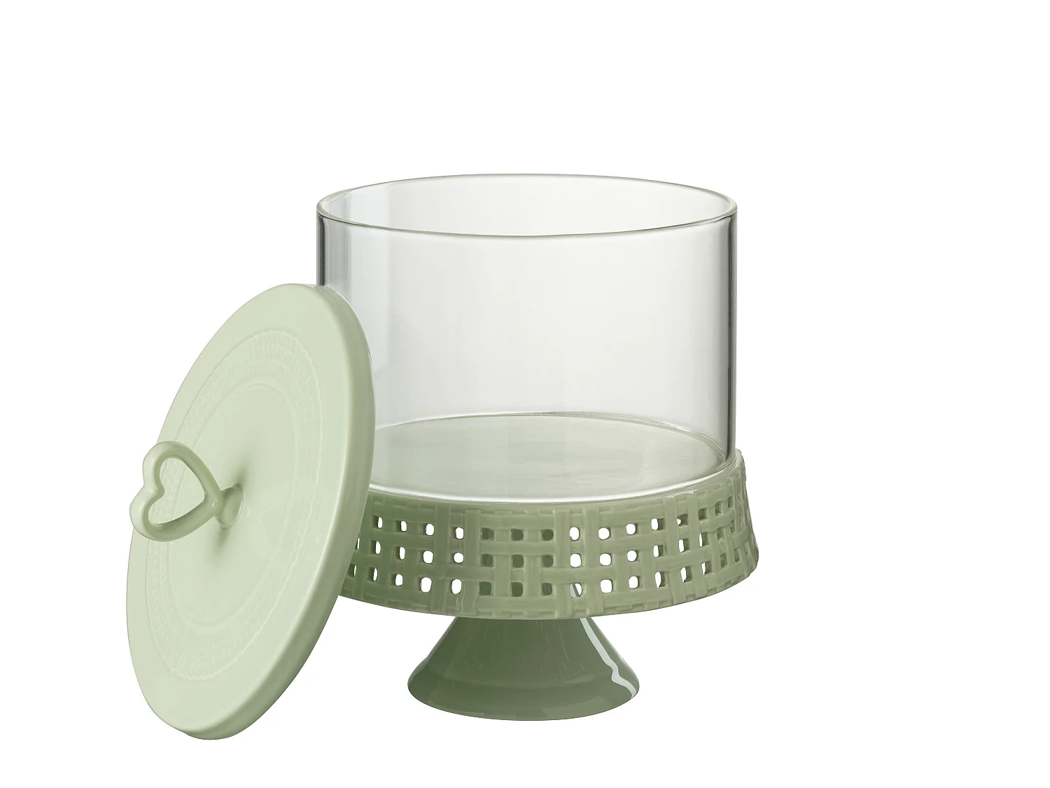 Plat à Gâteaux Rond Design "Vercer" 31cm Vert