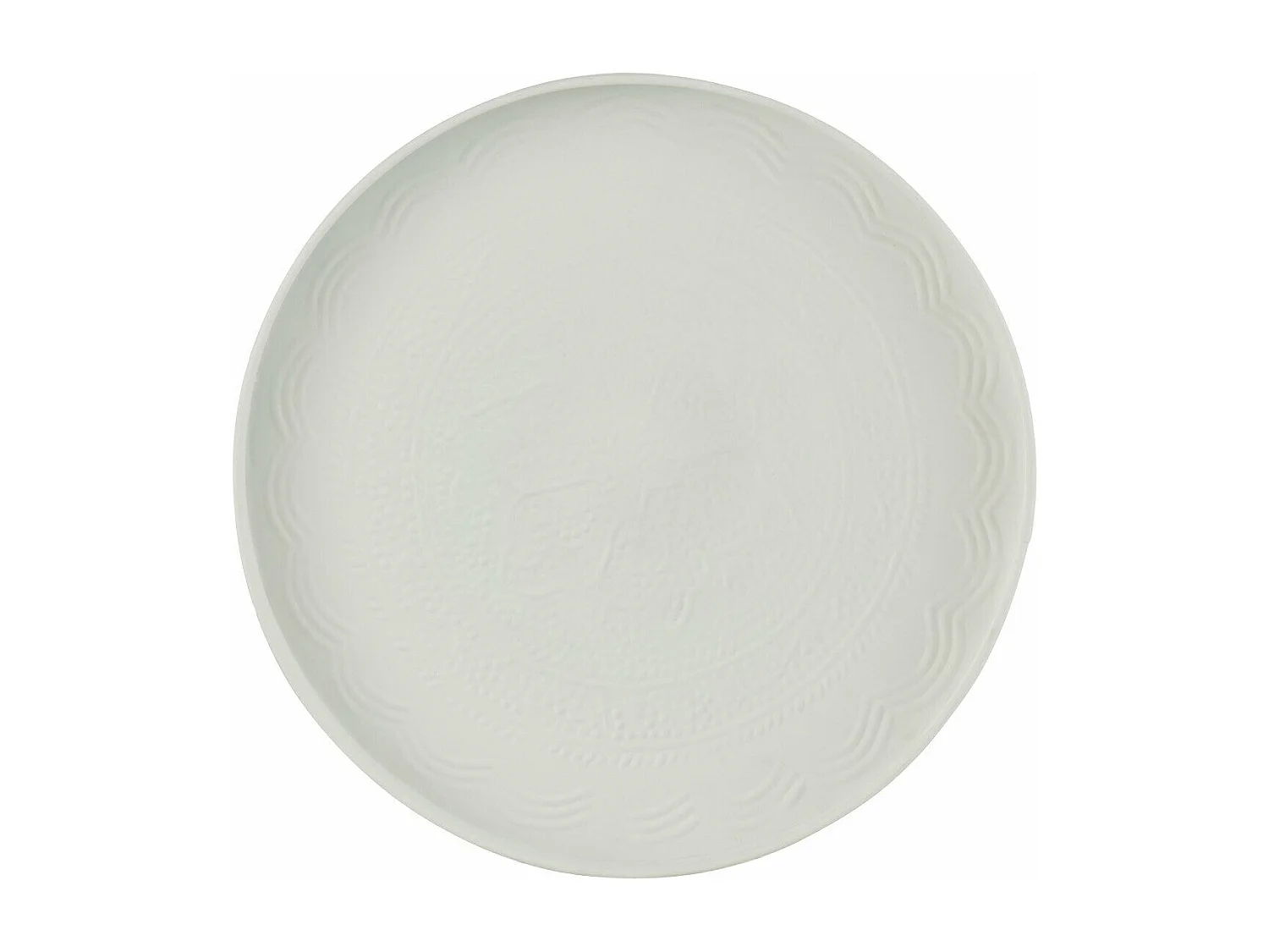 Plateau de Service Déco "Sévilla" 35cm Blanc