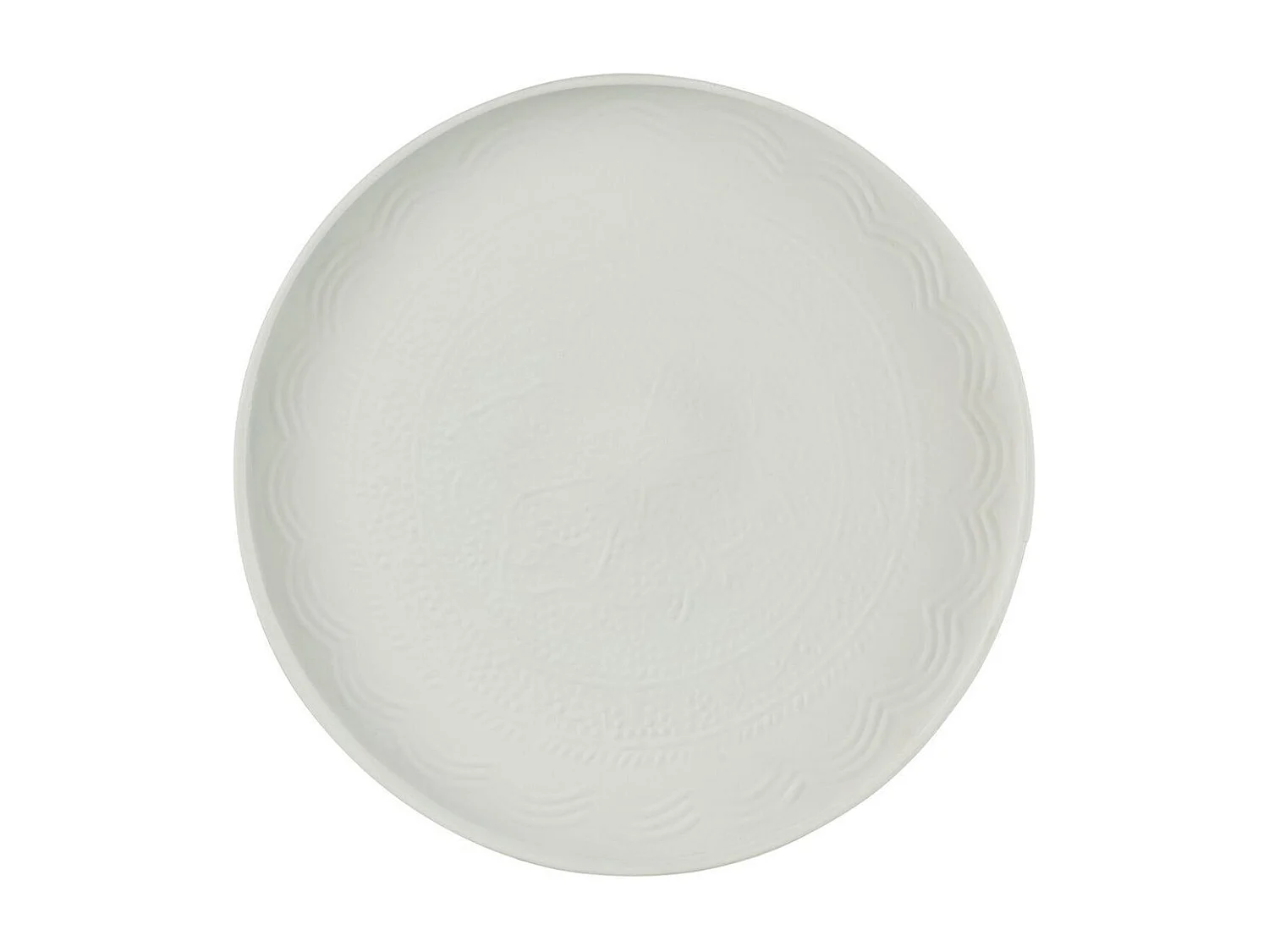 Plateau de Service Déco "Sévilla" 35cm Blanc