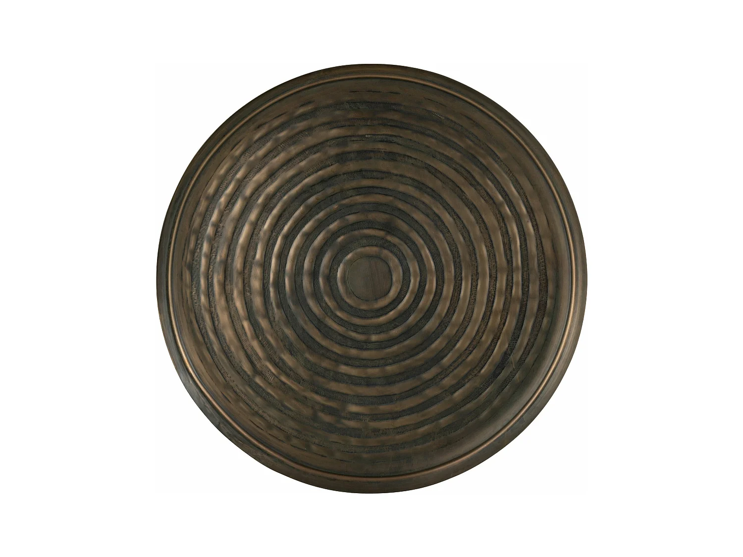 Plateau de Service en Métal "Antika" 60cm Bronze