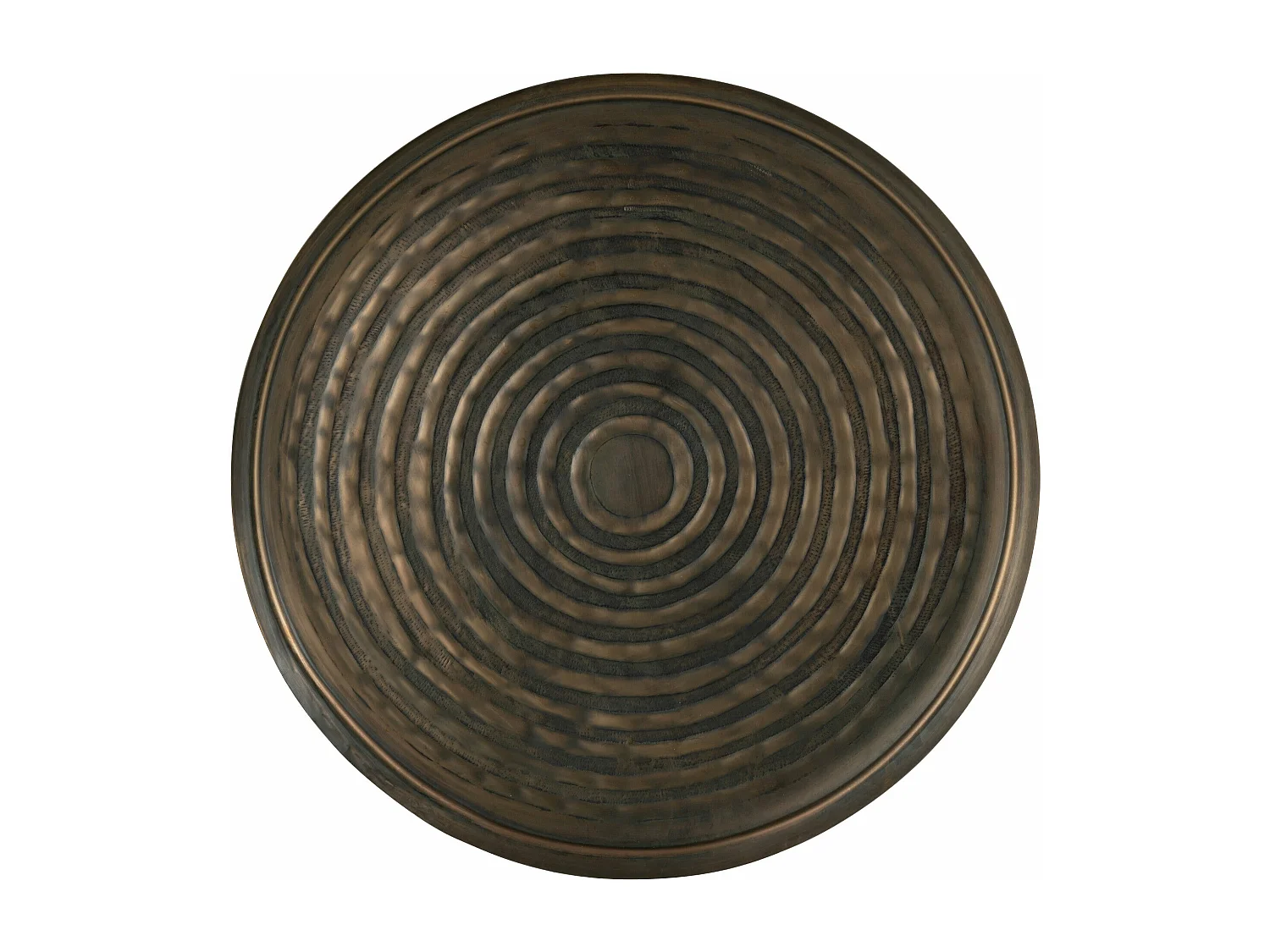 Plateau de Service en Métal "Antika" 60cm Bronze