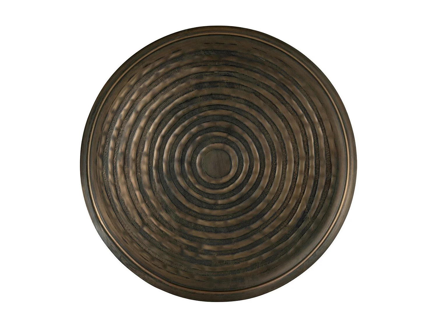 Plateau de Service en Métal "Antika" 60cm Bronze