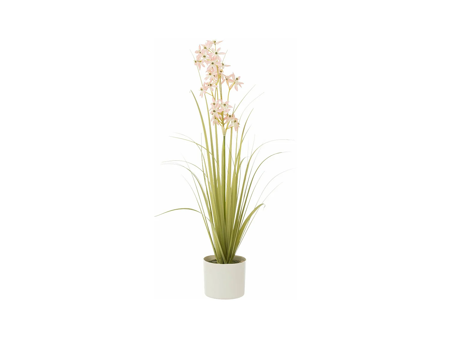 Plante Artificielle en Pot "Allium" 89cm Vert & Rose