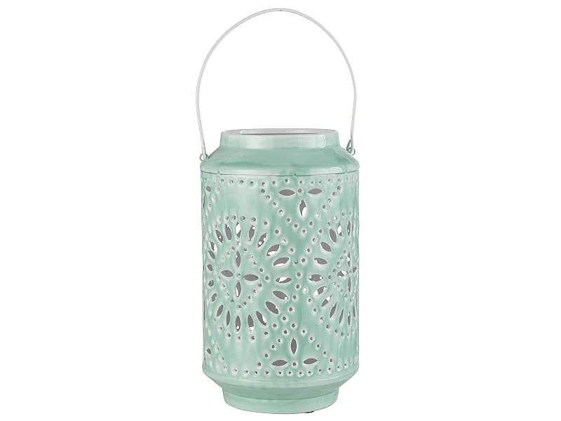 Lanterne Cylindrique Métal "Sévilla" 45cm Bleu