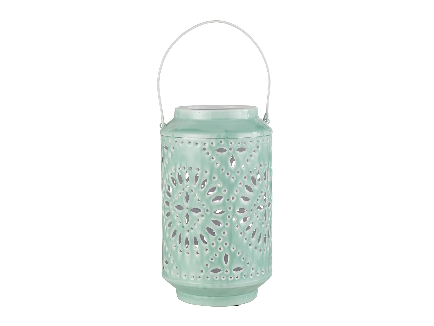 Lanterne Cylindrique Métal "Sévilla" 45cm Bleu