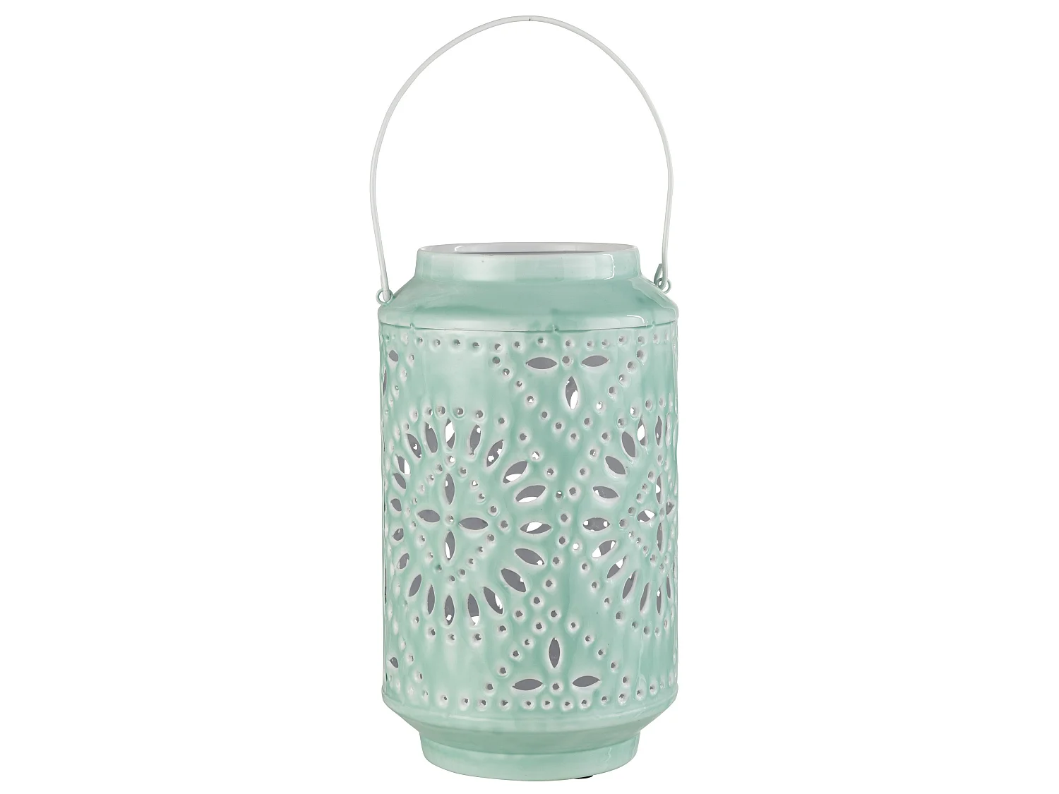 Lanterne Cylindrique Métal "Sévilla" 45cm Bleu