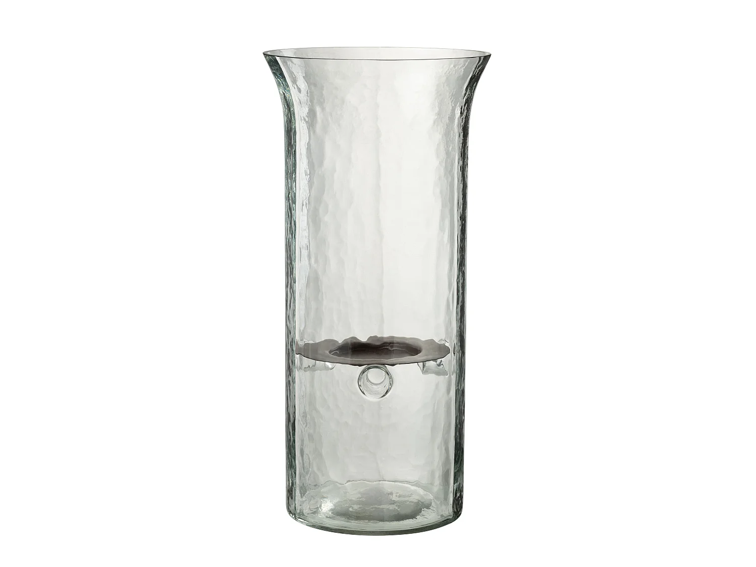 Bougeoir en Verre "Flou" 40cm Transparent