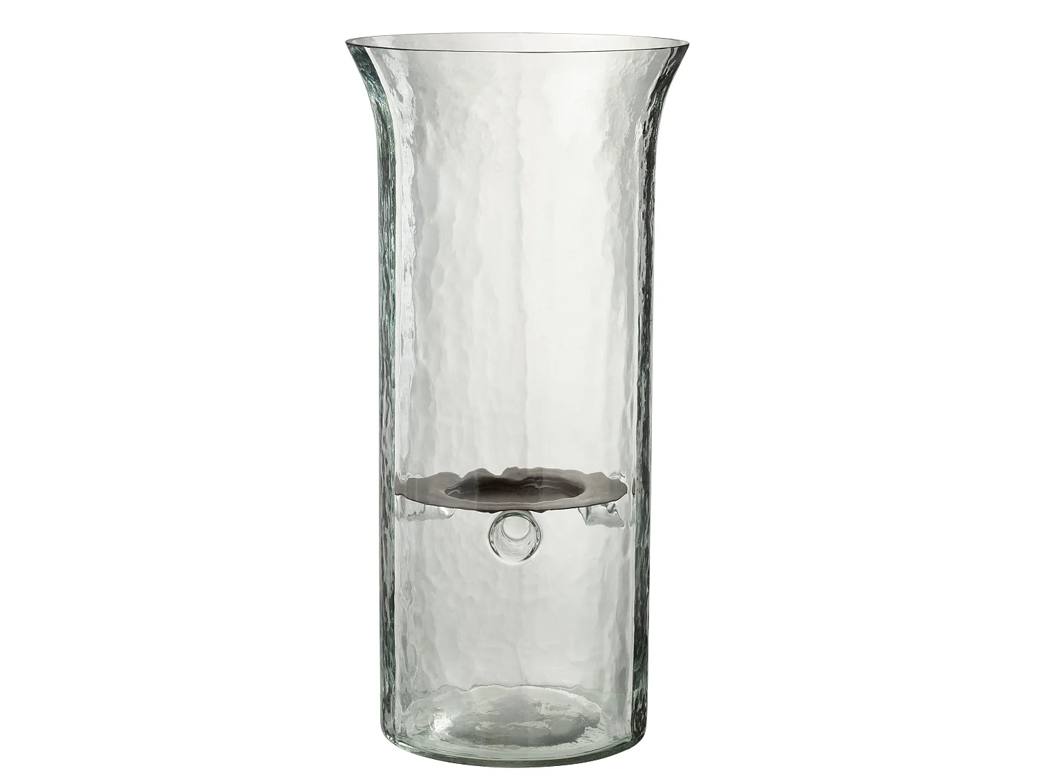 Bougeoir en Verre "Flou" 40cm Transparent
