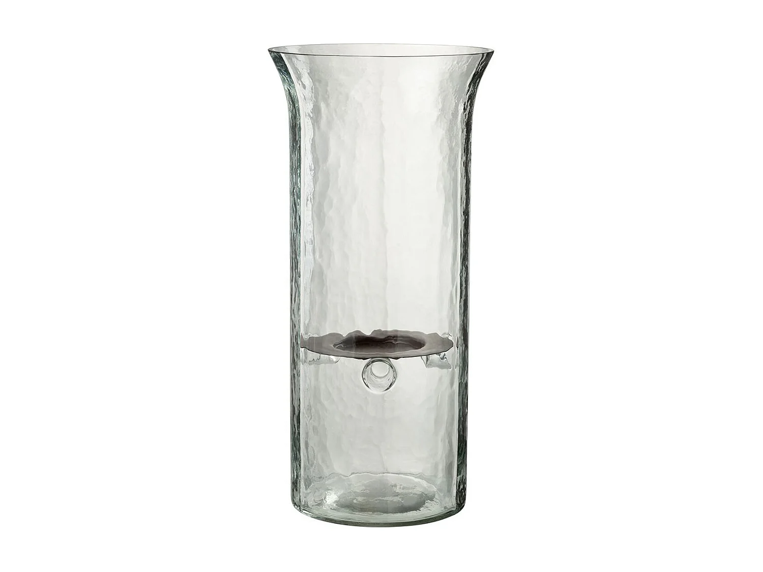 Bougeoir en Verre "Flou" 40cm Transparent
