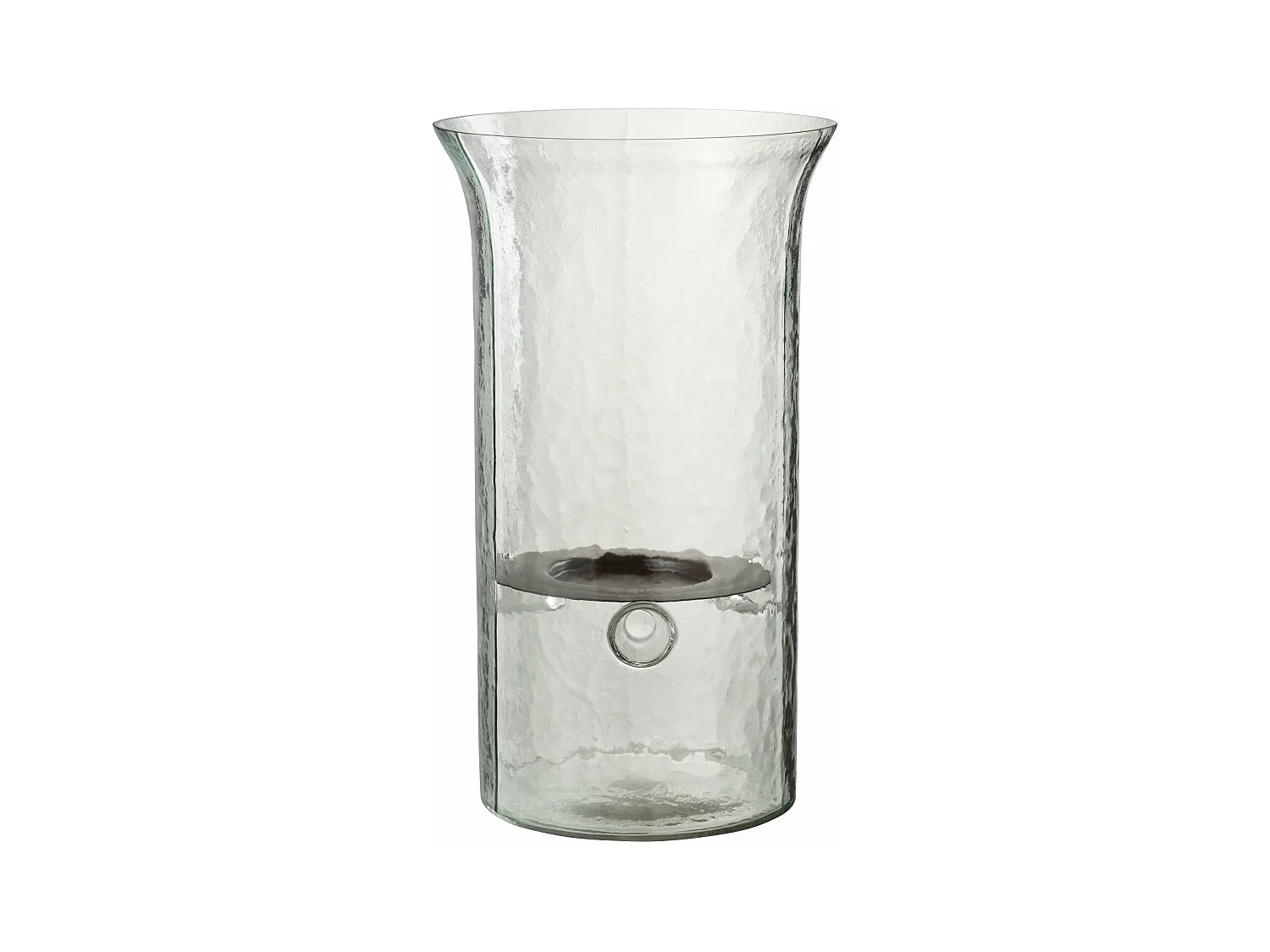 Bougeoir en Verre "Flou" 32cm Transparent