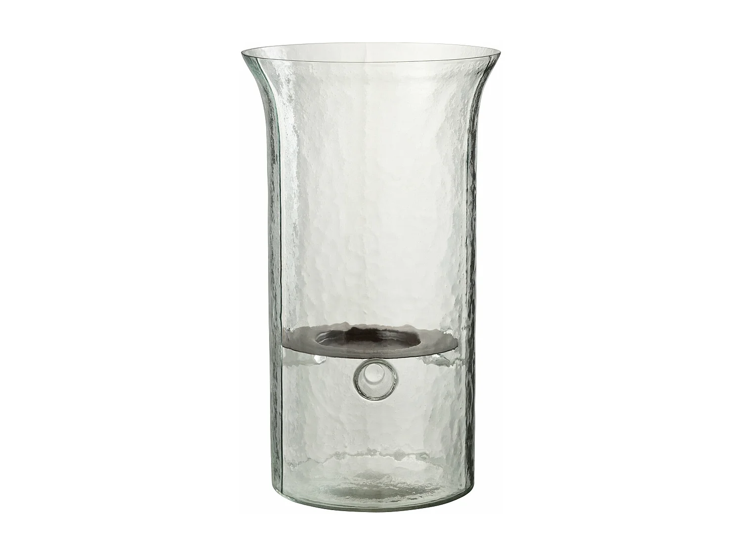 Bougeoir en Verre "Flou" 32cm Transparent