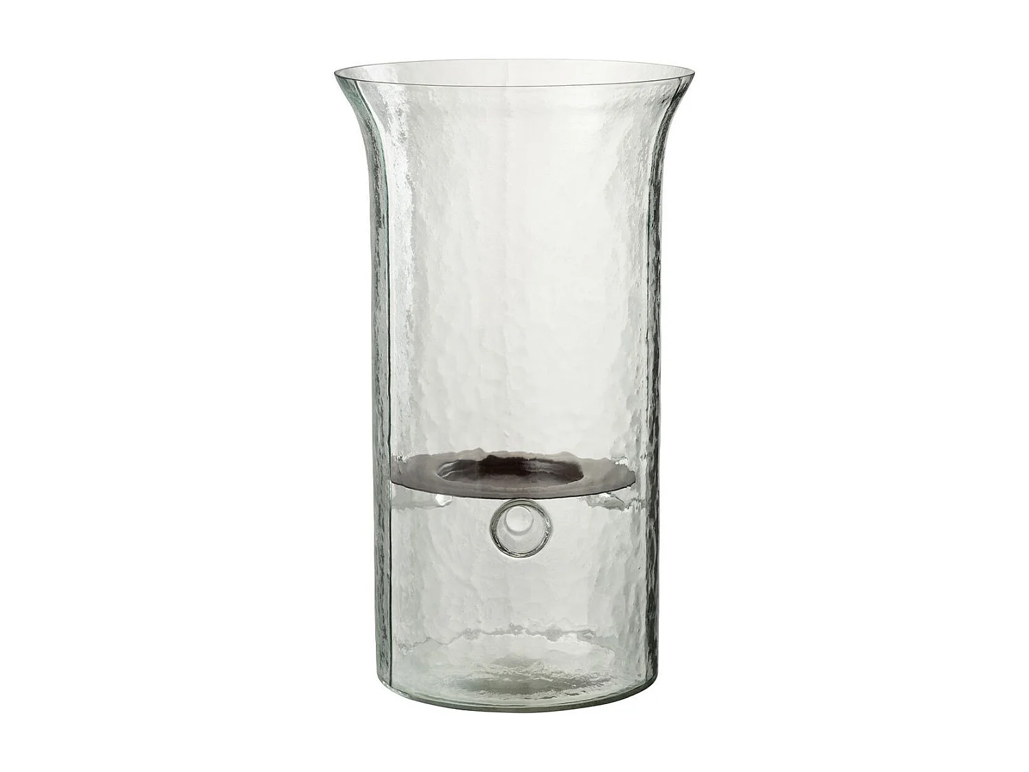 Bougeoir en Verre "Flou" 32cm Transparent