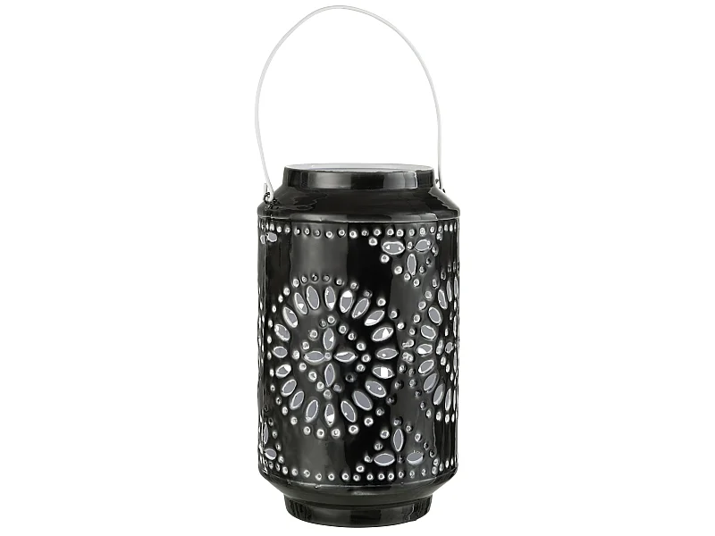 Lanterne Cylindrique Métal "Sévilla" 43cm Noir