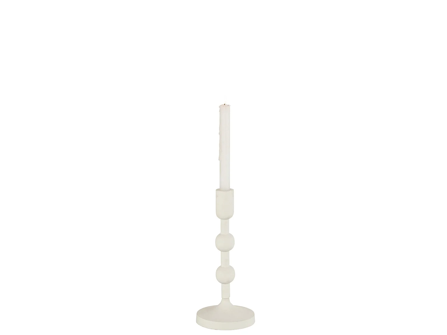 Chandelier Rond Design "Izy" 28cm Blanc