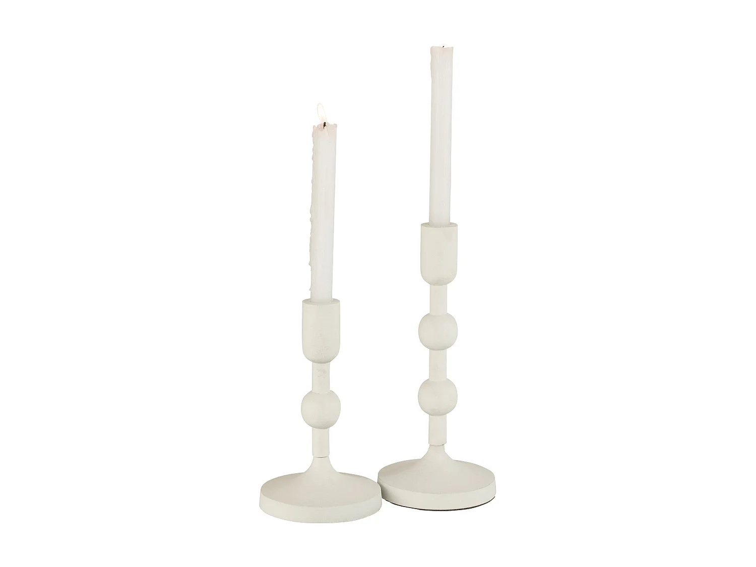 Chandelier Rond Design "Izy" 28cm Blanc