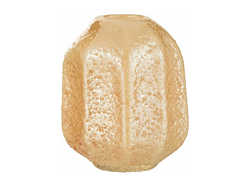 Vase Design en Verre "Corail" 21cm Orange