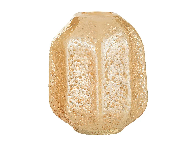 Vase Design en Verre "Corail" 21cm Orange