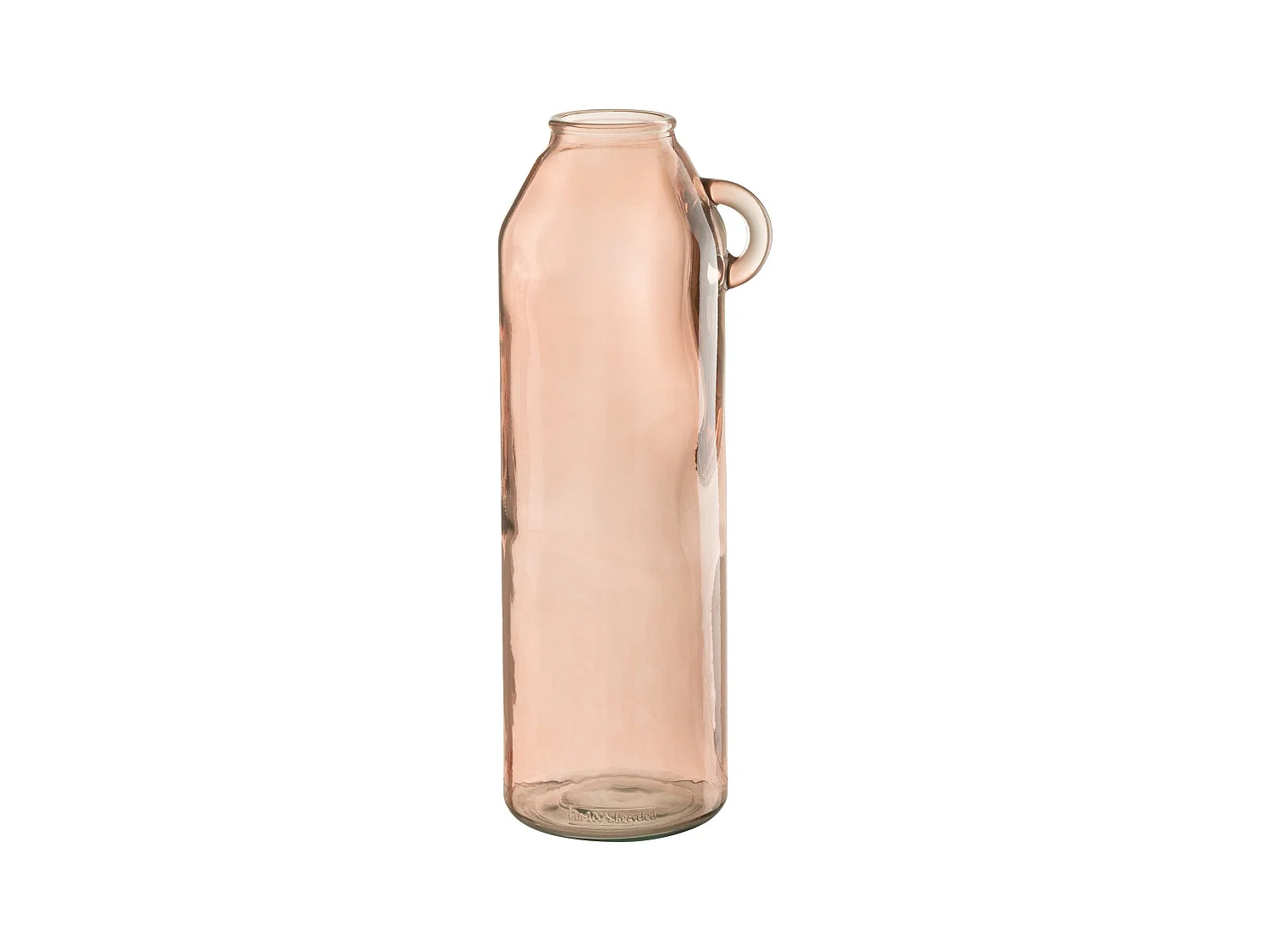 Vase Anse en Verre "Bouteille" 45cm Rose