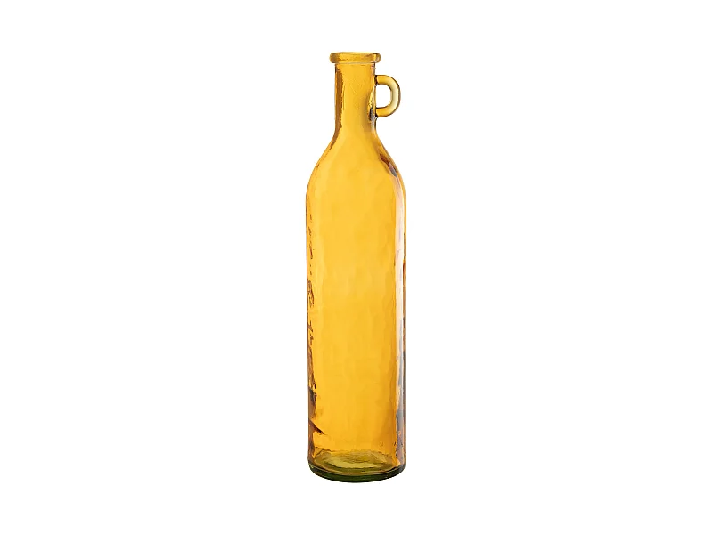 Vase Anse en Verre "Bouteille" 75cm Ocre