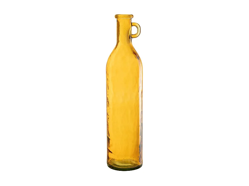 Vase Anse en Verre "Bouteille" 75cm Ocre