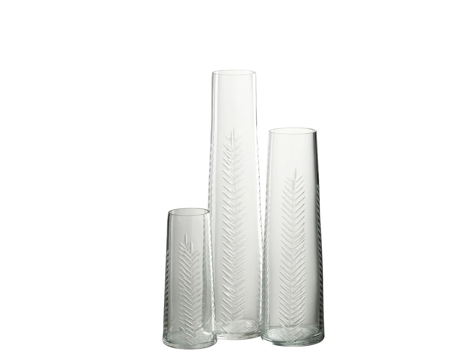 Vase en Verre Tige "Anastasia" 22cm Transparent