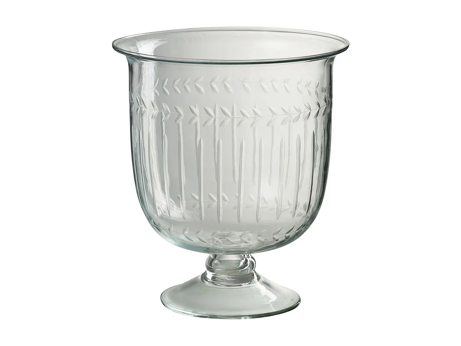 Vase en Verre Tige "Anastasia" 22cm Transparent