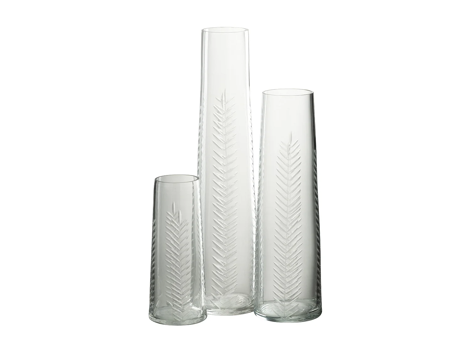 Vase en Verre Tige "Anastasia" 22cm Transparent