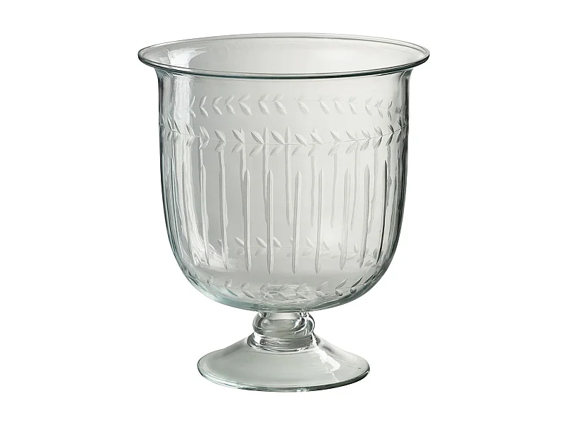 Vase en Verre Tige "Anastasia" 22cm Transparent