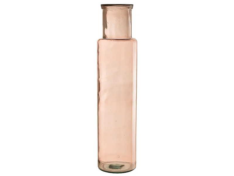 Vase en Verre "Bouteille" 75cm Rose