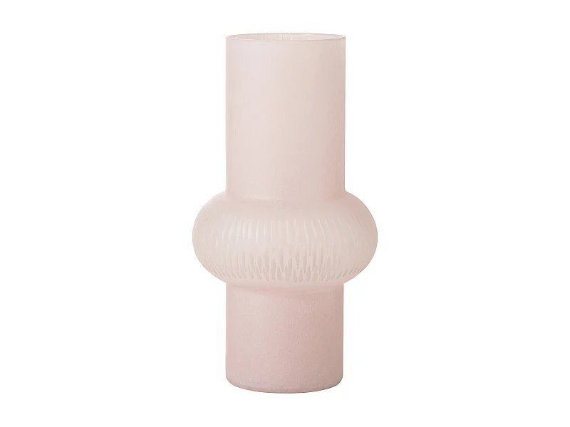 Vase Design Ligne & Boule "Octave" 35cm Rose