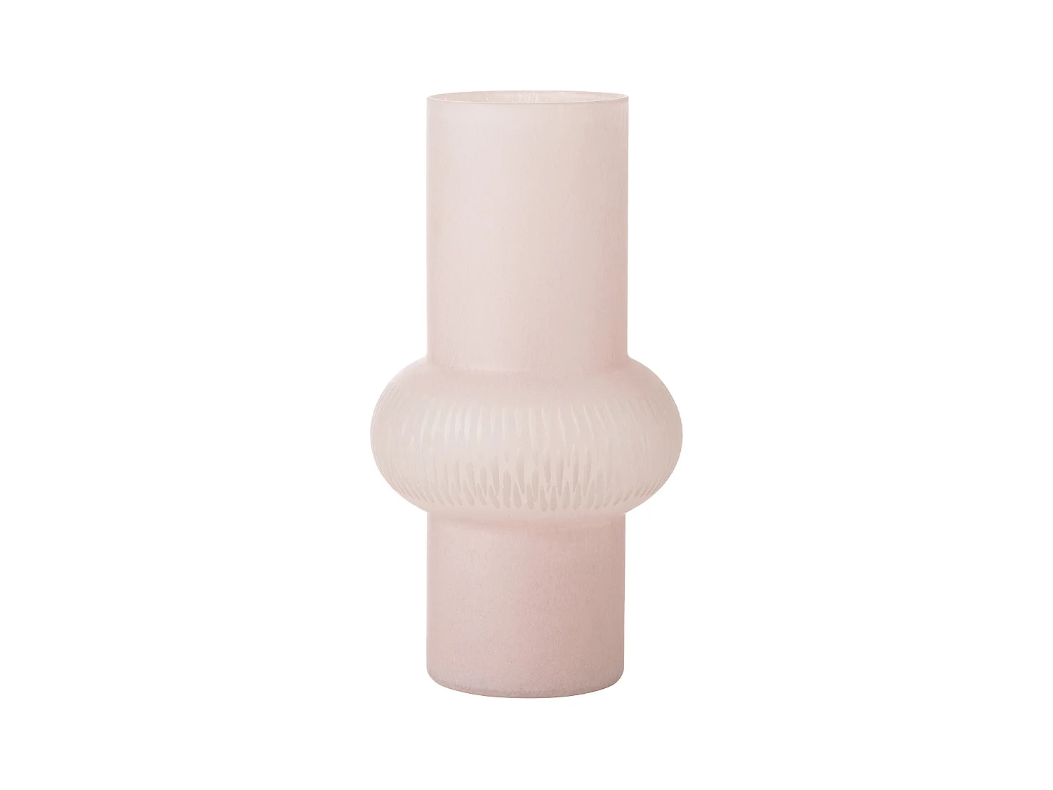 Vase Design Ligne & Boule "Octave" 35cm Rose