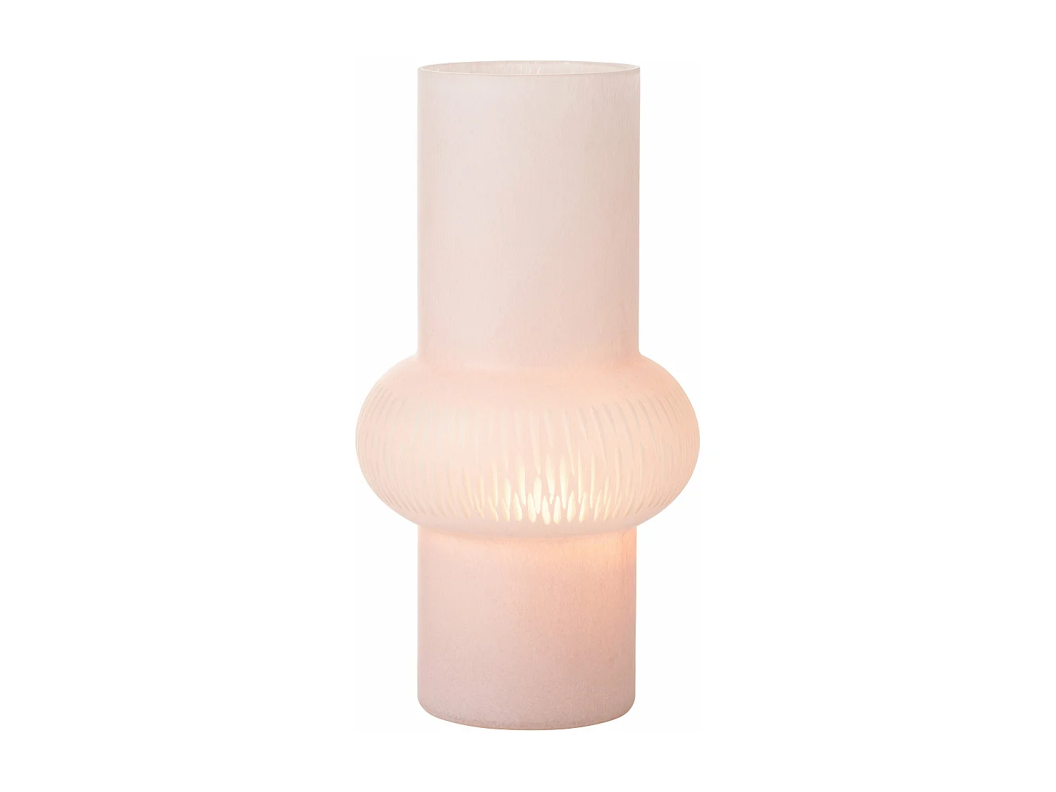 Vase Design Ligne & Boule "Octave" 35cm Rose