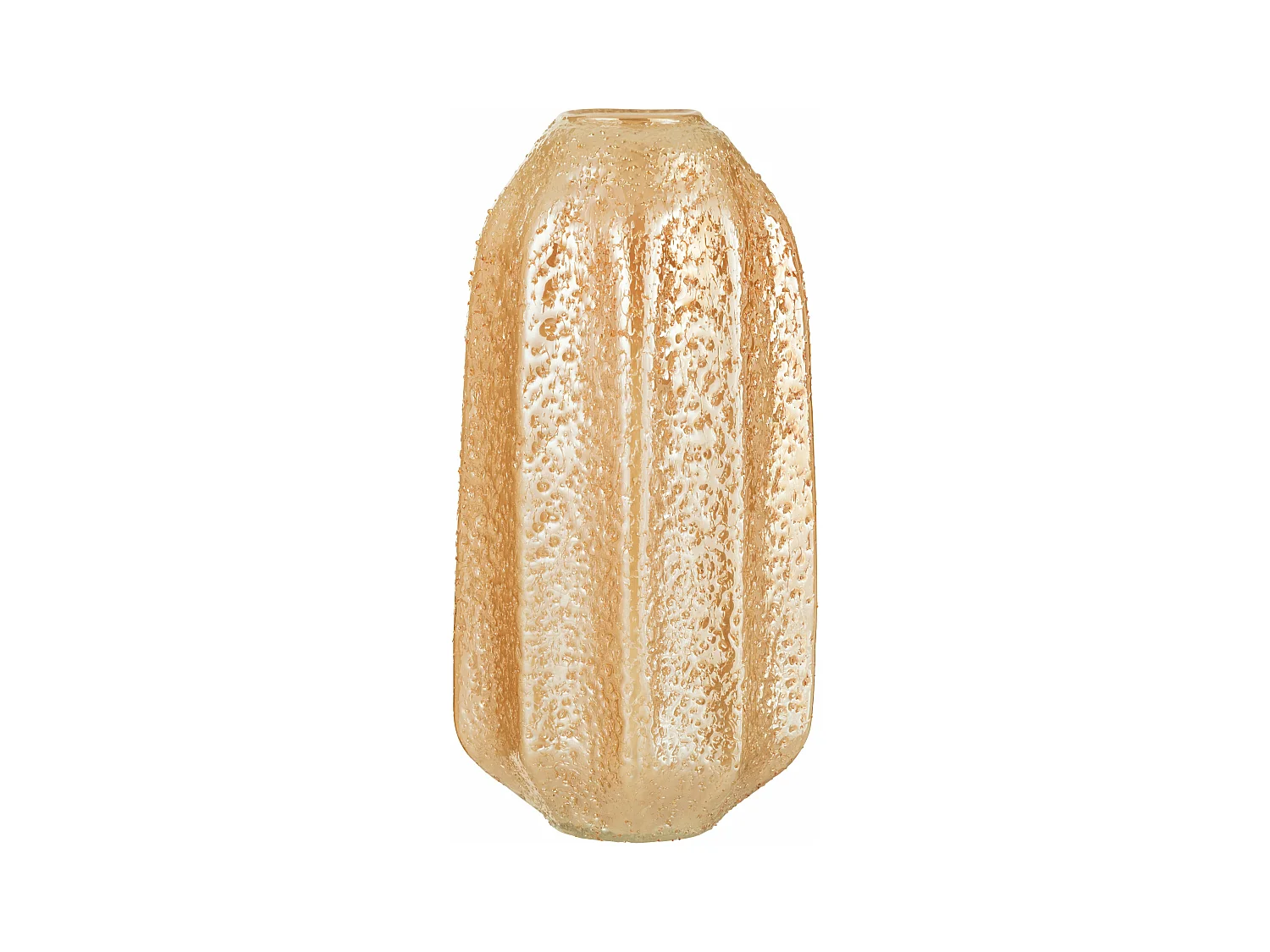 Vase Design en Verre "Corail" 35cm Orange